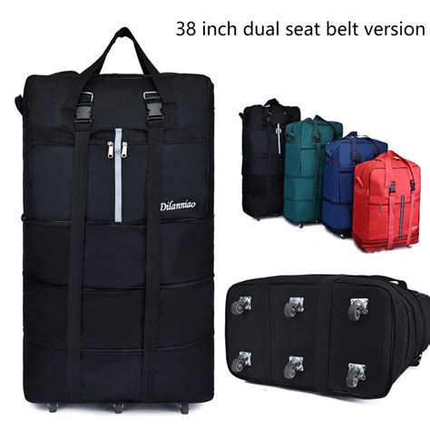 Large Capacity 158 Air Checked Bag Universal Wheel Travel Bag Abroad