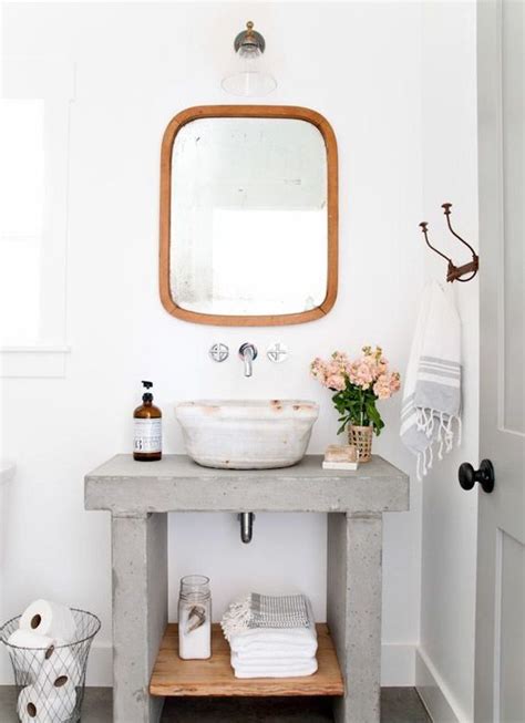 Bathroom vanity shelf almost doubles storage capacity. 32 Trendy And Chic Industrial Bathroom Vanity Ideas - DigsDigs