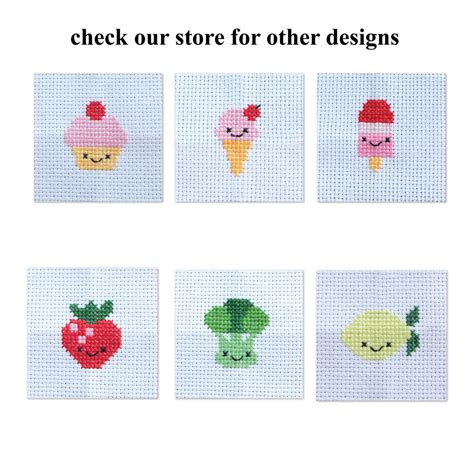 Kawaii Ice Cream Mini Cross Stitch Kit By Marvling Bros Ltd