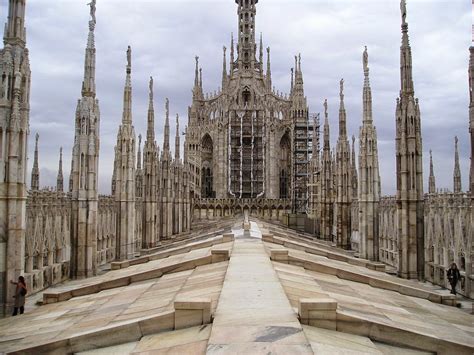 roof of milan cathedral wallpapers 3d hd wallpapers