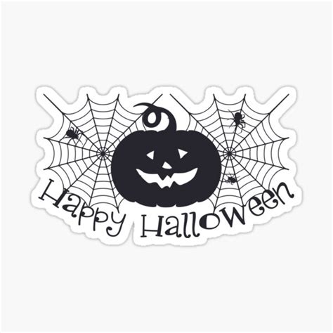 Trick Or Treating Pattern For Halloween Spooky Halloween Sticker