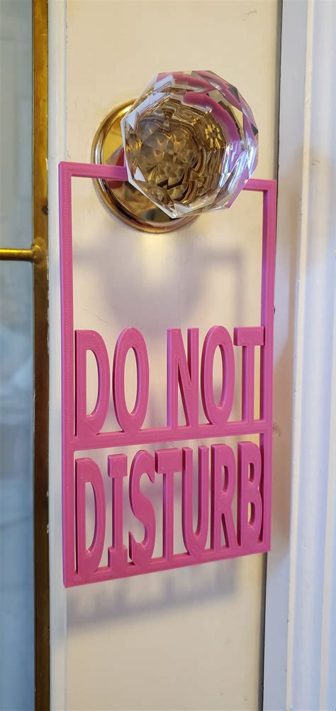 Do Not Disturb Door Sign 3d Printed Biodegradable Etsy Australia
