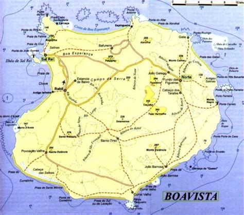 kapverdy mapa🗺️ kapverdské ostrovy na mapě sal