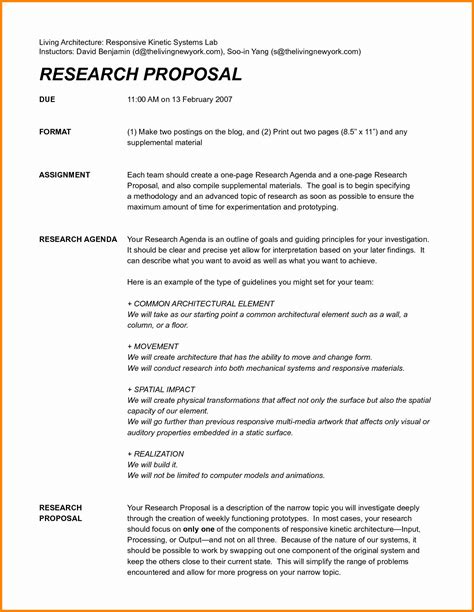 One Page Project Proposal Template Free Printable Templates