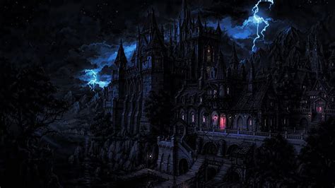 Gothic Fantasy Lightning Bolts Castles Fantasy Gothic X HD Wallpaper Pxfuel