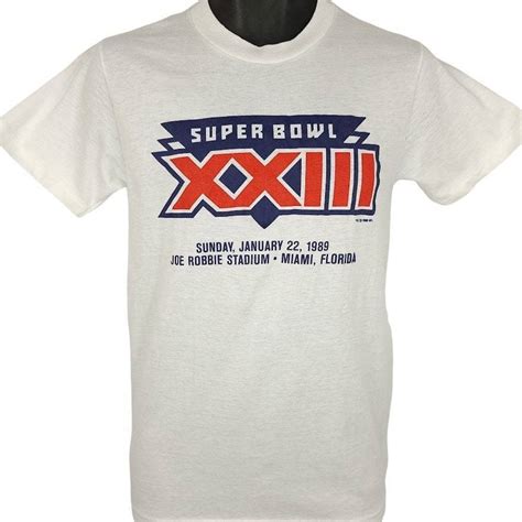 Nfl Super Bowl Xxiii T Shirt Vintage 80s 1989 Sf 49ers Grailed