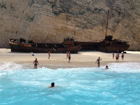 Shipwrecks Or Turtles Taking A Boat Trip On Zakynthos Greece
