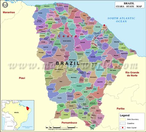 Mapa Geografico Do Ceará