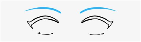 drawing an anime eye how to draw closed closing squinted anime eyes animeoutline