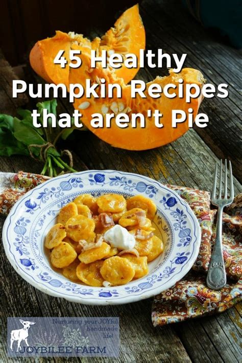 45 Healthy Pumpkin Recipes That Are Not Pie Joybilee Farm Diy