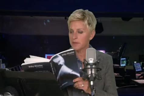 50 shades of grey books. Ellen Degeneres Reads From "50 Shades Of Grey"