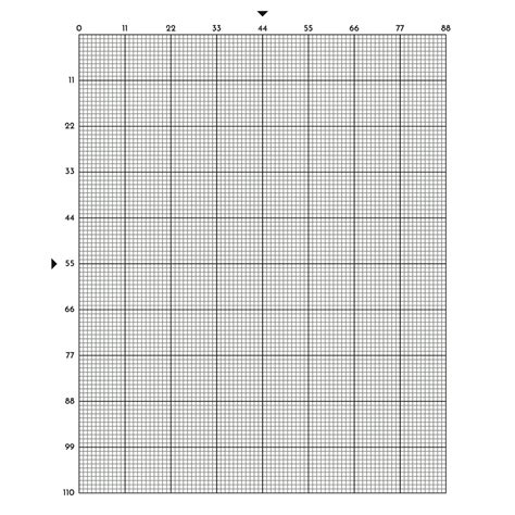 Printable Cross Stitch Graph Paper Graph Paper For Cross Stitch 10 11