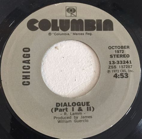 Chicago Dialogue Part 1 And 2 Saturday In The Park Vinyl Discogs