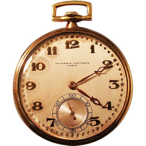 Spectacular 18K Gold Vacheron Constantin Pocket Watch ca 1920's from png image