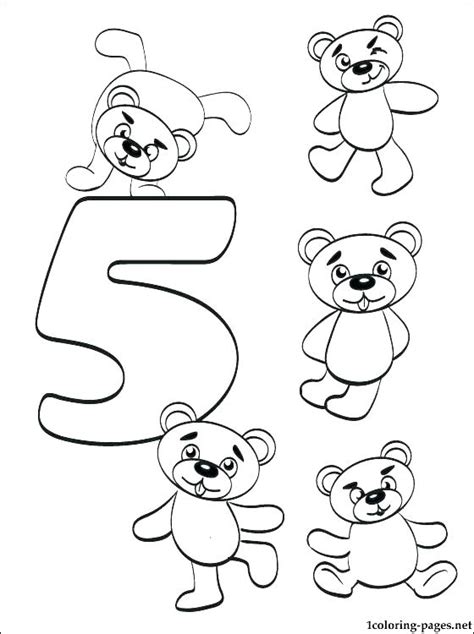 Numbers For Coloring Preschool Coloring Pages