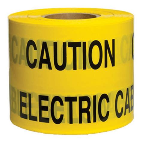 Underground Warning Tape 150mm X 365m Caution Electric Cable Hub