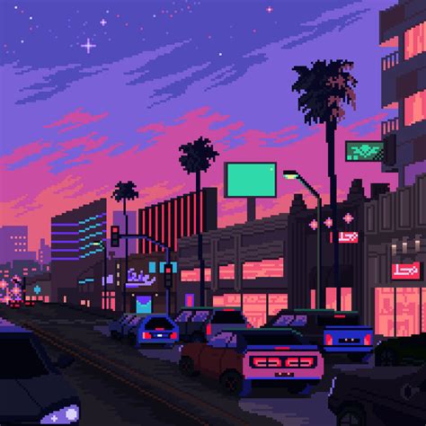 Safebooru Animated Animated  Billboard Blinking Building Car City