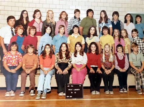 West Liberty School 7th Grade Class 1974 75