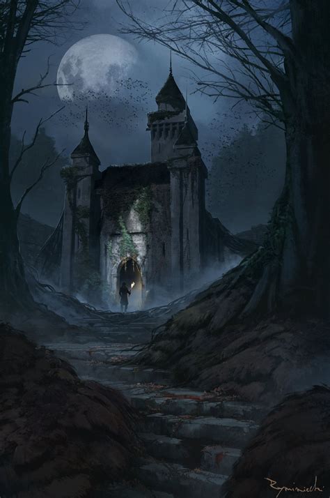 Mansion By Rymin07 Fantasy Artwork Dark Fantasy Art Dark Art Fantasy Places Fantasy World