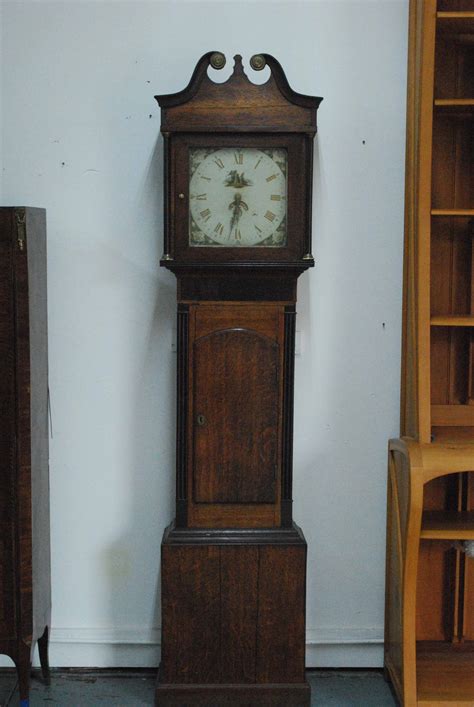 Lot Detail Antique Federal Style Oak Tall Case Clock