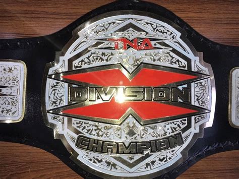 Tna X Division Championship Belt Leather Thick Plated Replica Etsy