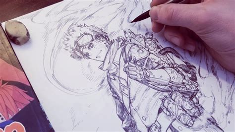 Drawing Naruto Steampunk Redesign Anime Manga Sketch