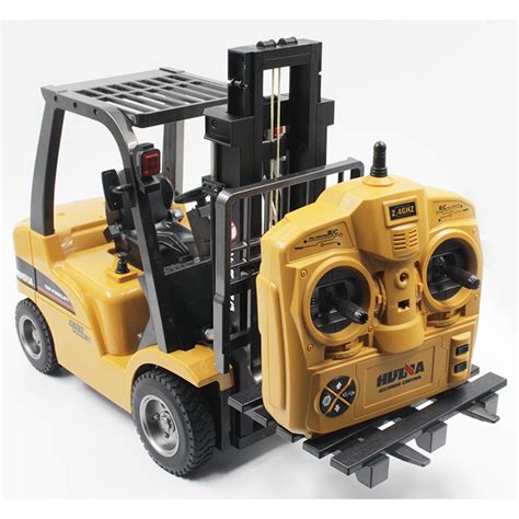 Huina Toys 1577 110 8ch Alloy Rc Forklift Truck Crane Truck