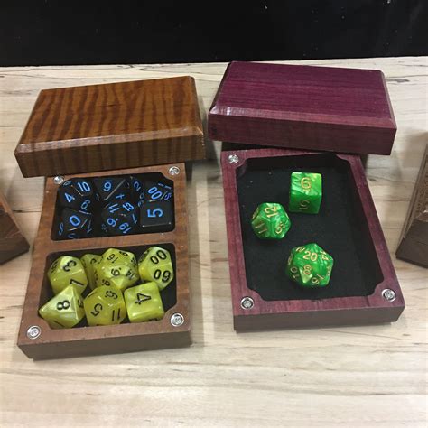 I Made Some Dice Boxes With Rolling Tray Lids Dndiy