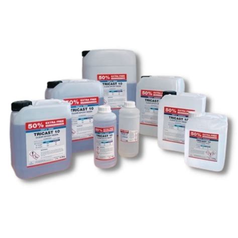 Tricast 10 Crystal Clear Casting Epoxy Resin 50 Extra Free
