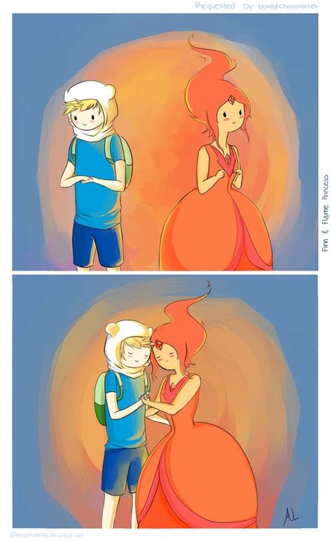Finn And Flame Princess By Theepikdango On Deviantart Adventure Time