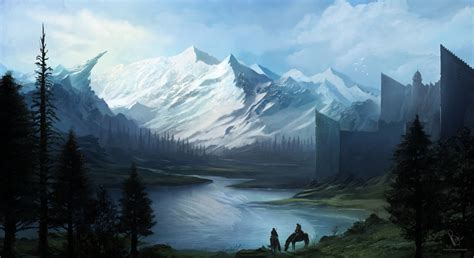 Fantasy Landscape By Raymondminnaar On Deviantart Fantasy Landscape