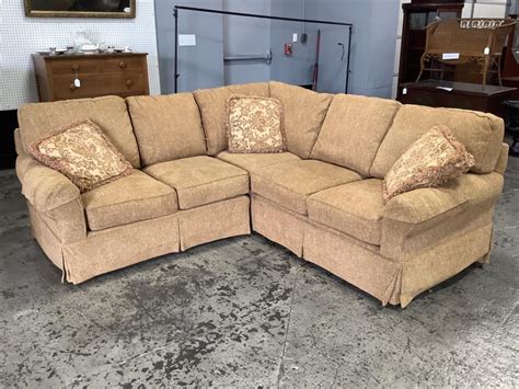 Lot Clayton Marcus Upholstered Two Piece Sectional Sofa