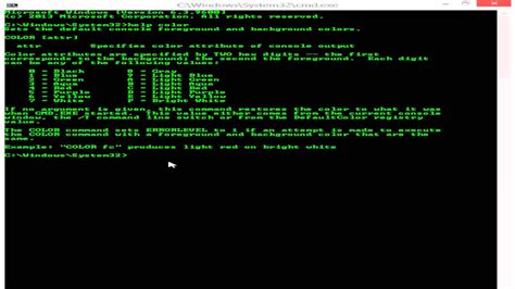 How To Change Text And Backroung Color In Command Prompt In Windows