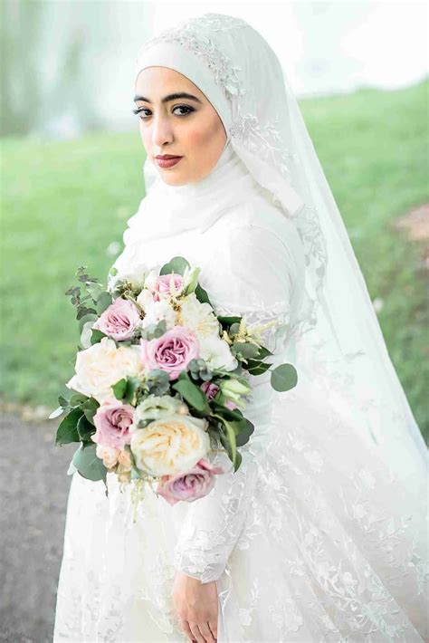 Hijab Wedding Dress With Long Sleeves By Brides And Tailor