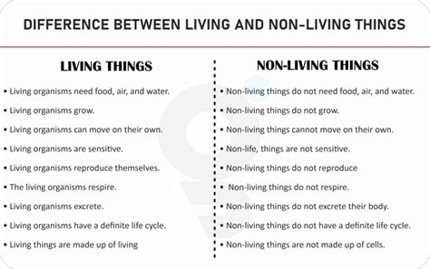 what is difference between living and non living things