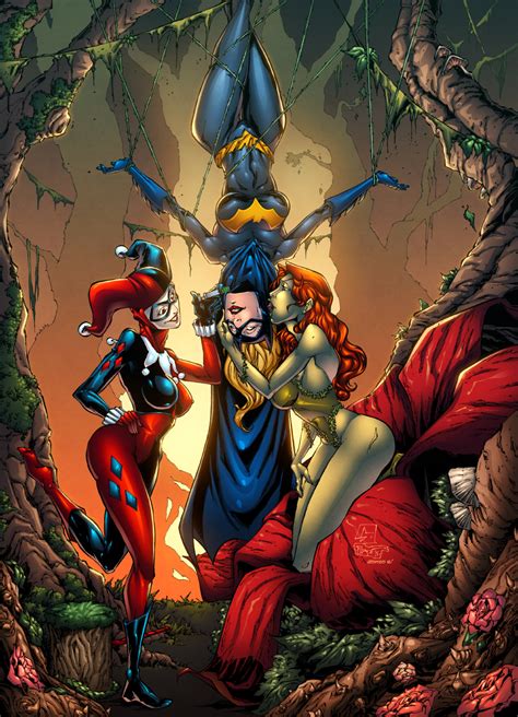 Batgirl Poison Ivy And Harley Quinn By AlonsoEspinoza Deviantart Com On DeviantArt Dc Comics