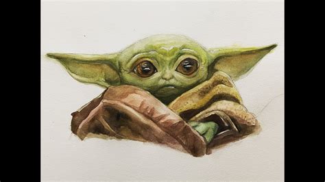 Buy the original painting here: Baby Yoda Watercolor Time-lapse - YouTube