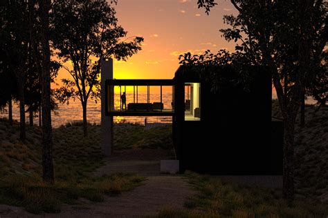 Lucid Architecture Modern Lake Michigan Cabin 01 Lucid Architecture