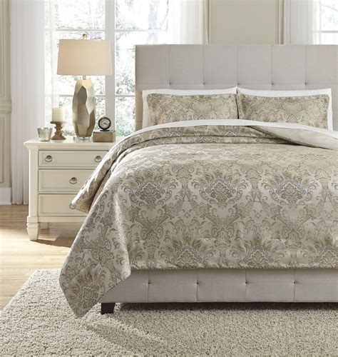 Shop wayfair for all the best ivory & cream queen comforters & sets. Amil Ivory and Gold Queen Comforter Set from Ashley ...