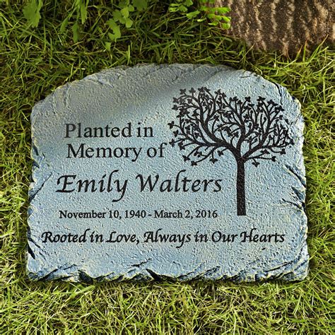 Personalized Rooted In Love Memorial Garden Marker In