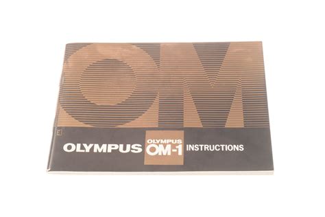 Olympus OM-1 Instructions – Kamerastore