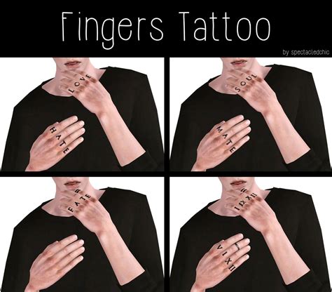 Tos Cc Finds Sims 4 Tattoos Sims 4 Sims