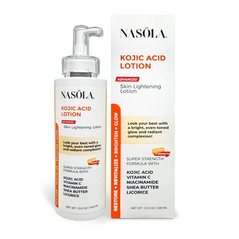 Nasola Kojic Acid Lotion Safe Natural Method To Lighten The Skin