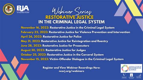 webinars national center on restorative justice