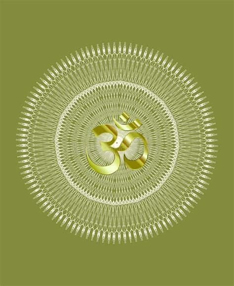 Spiritual Golden Om Design Stock Illustrations 192 Spiritual Golden