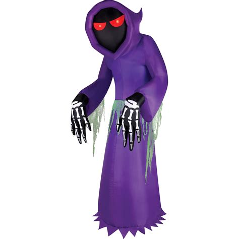 Occasions Ltd Light Up Inflatable Faceless Reaper Halloween Decorations