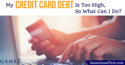 Credit card debt in the united states is so common, the question isn't really if you're in credit card debt—but how much you have. My Credit Card Debt is Too High, So What Can I Do? - Gamez Law Firm