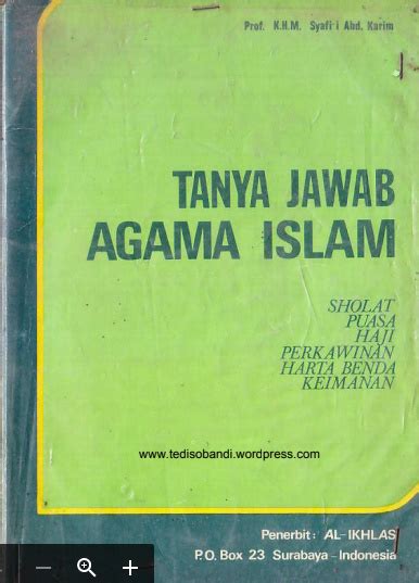 buku tanya jawab agama islam konsultasi kitab kuning