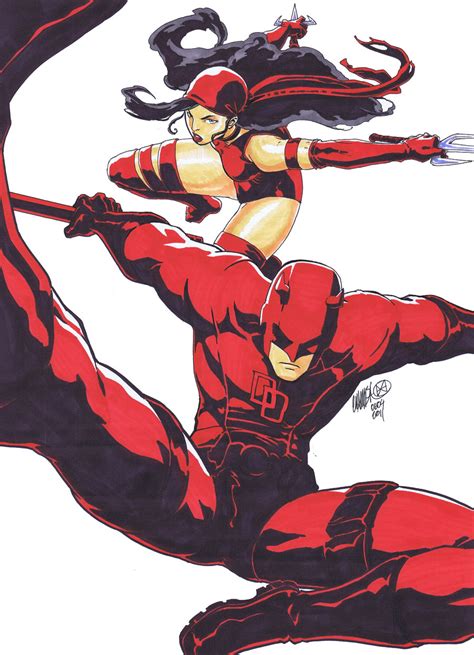 Comics Forever Daredevil And Elektra Pencils Inks And Colors By