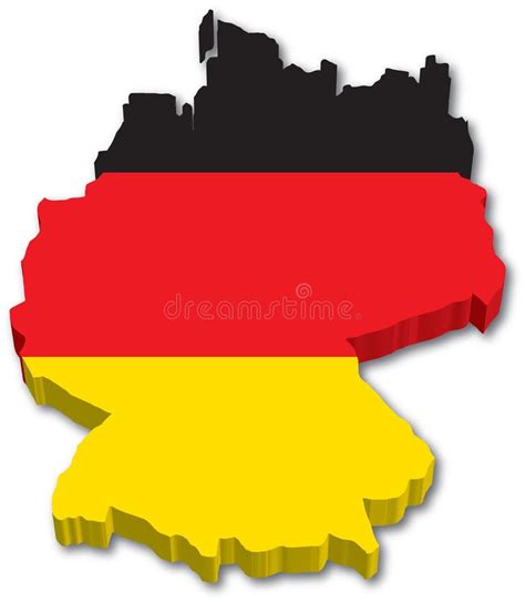 Flag Map Of Germany Stock Vector Illustration Of Colors 11269278